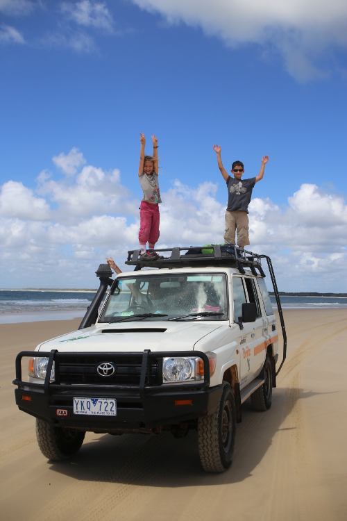 Fraser Island.
Un esprit de libertÃ© rÃ¨gne sur cette Ã®le, mÃªme si les rangers veillent ...