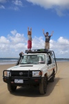 Fraser Island.
Un esprit de liberté règne sur cette île, même si les rangers veillent ...