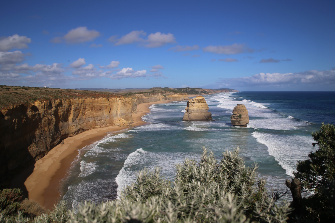 Great Ocean Road.
Parc maritime des 12 apÃ´tres.