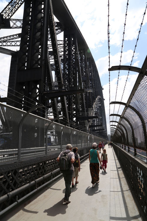 Sydney.
Balade sur le Harbour bridge, pour avoir une superbe vue sur la baie de Sydney.