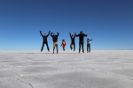 Salar d'Uyuni, avec Astrid et Matthieu.