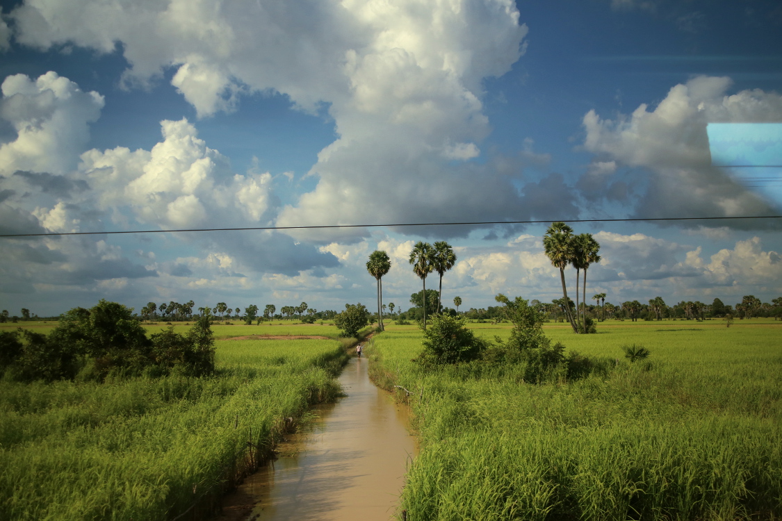 Voyage en bus de Phnom Penh Ã  Siem Reap.