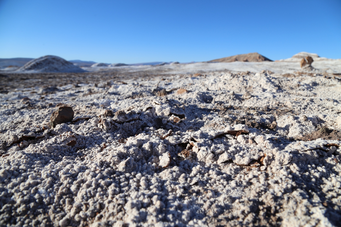 San Pedro de Atacama.
Valle de la luna.
C'est bien du sel et pas de la neige !
