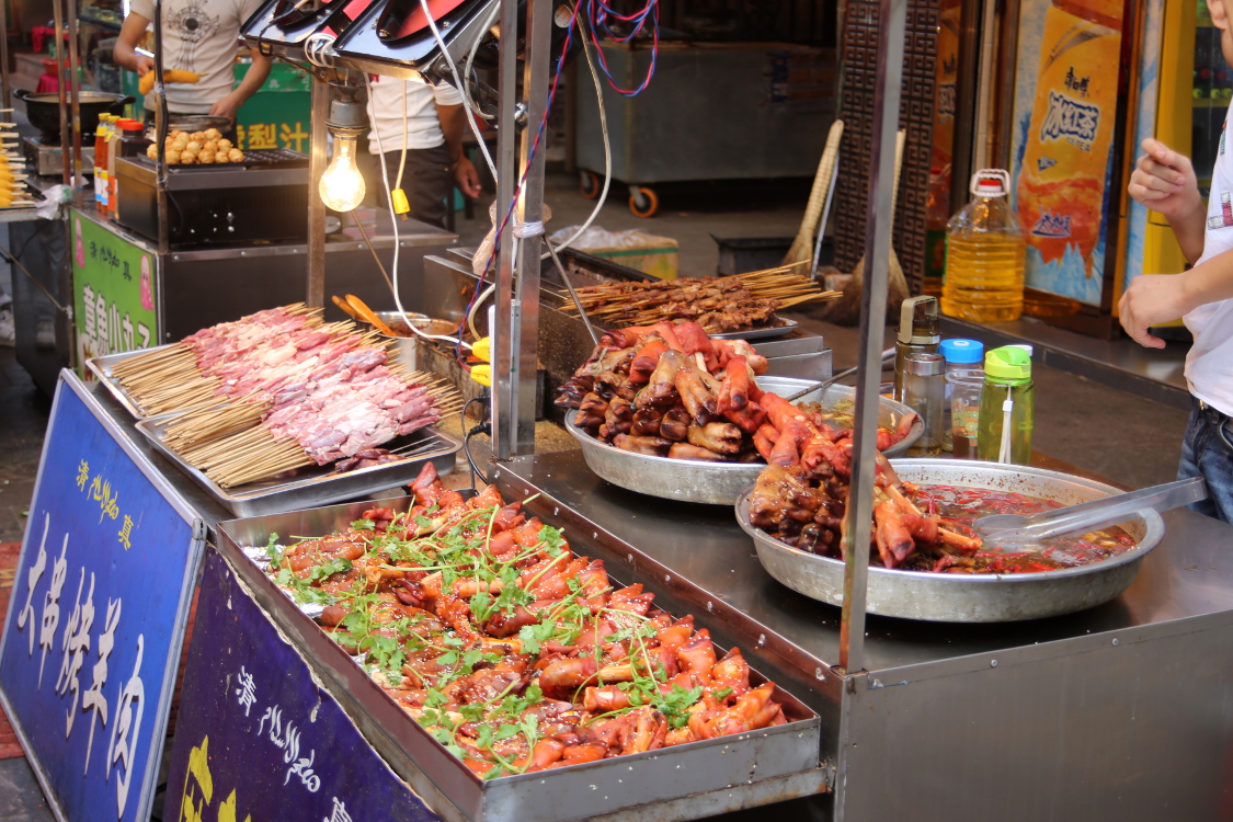 Xi'an et son quartier musulman trÃ¨s animÃ©.