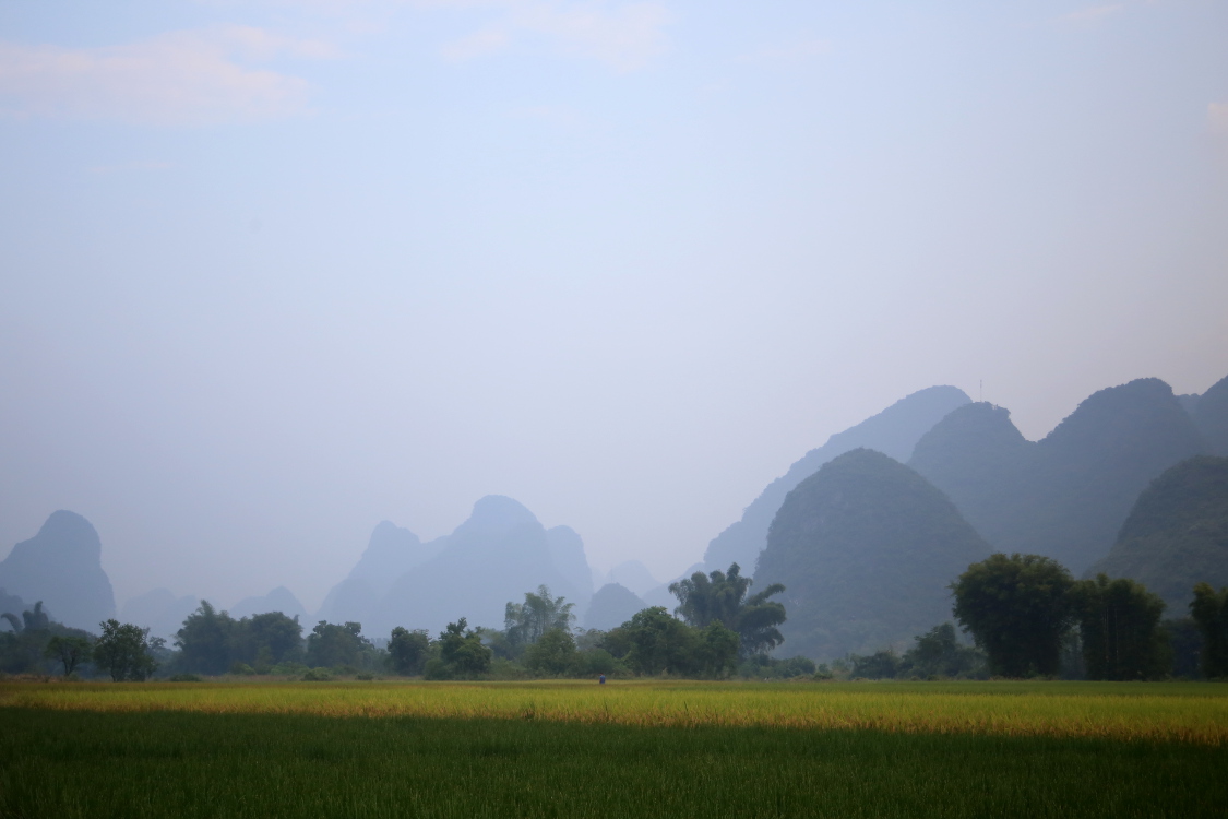 RÃ©gion de Guilin et ses pics karstiques.
