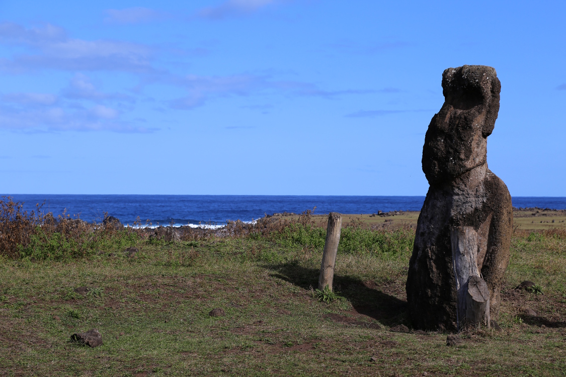 Un Moai solitaire ...
