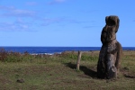 Un Moai solitaire ...