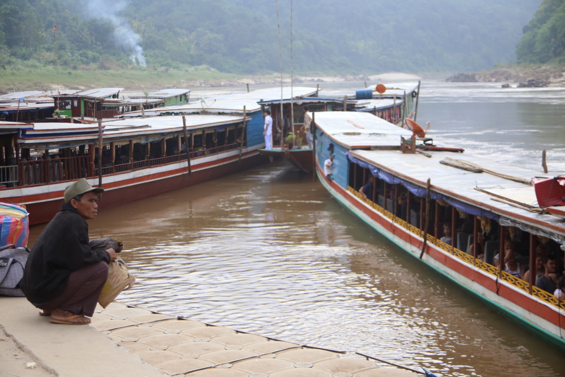 Trajet sur le MÃ©kong.