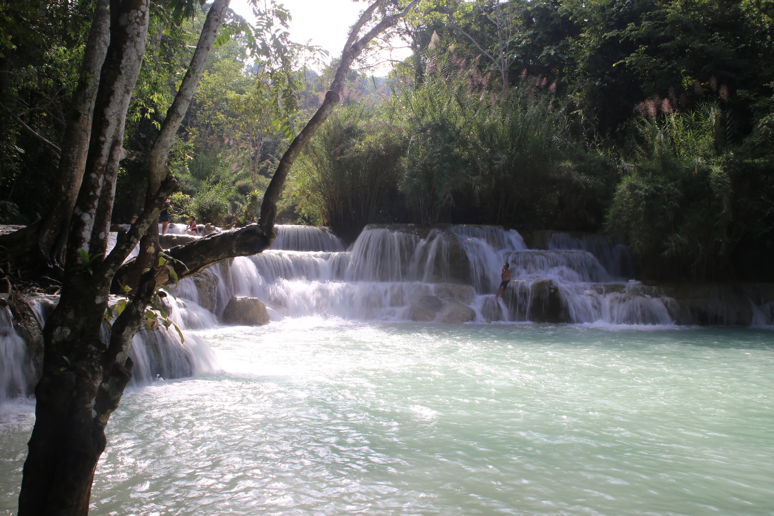 Luang Prabang.
Chutes d'eau de Tat Kuang Si.