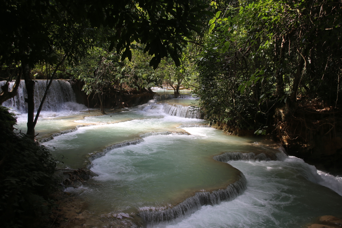 Luang Prabang.
Chutes d'eau de Tat Kuang Si.
