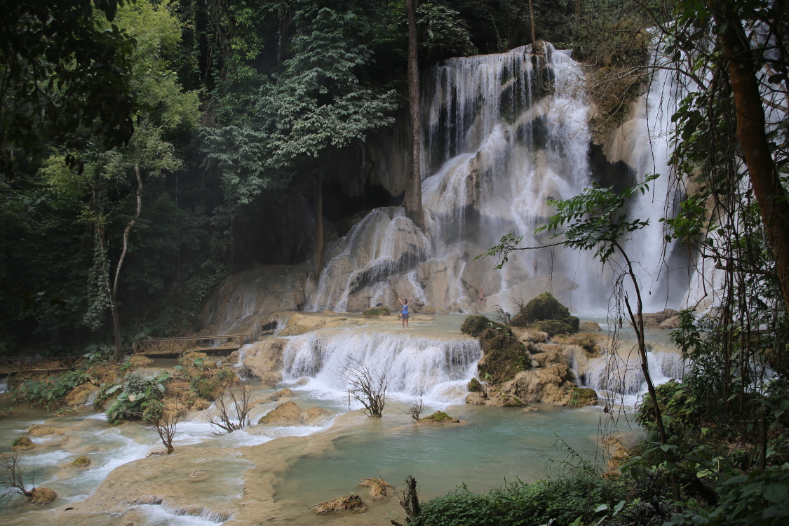 Luang Prabang.
Chutes d'eau de Tat Kuang Si.