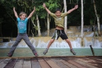 Luang Prabang.
Chutes d'eau de Tat Sae.