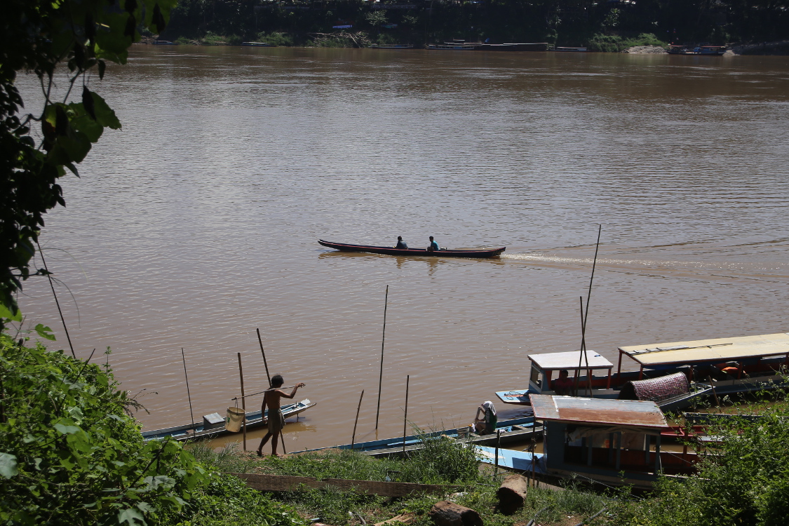 Luang Prabang.
Rive du MÃ©kong.