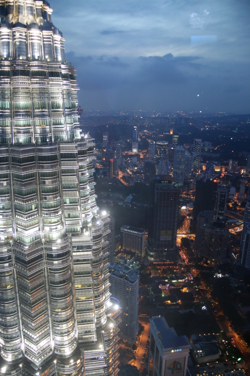 Kuala Lumpur.
Vue depuis le sommet des tours Petronas.
