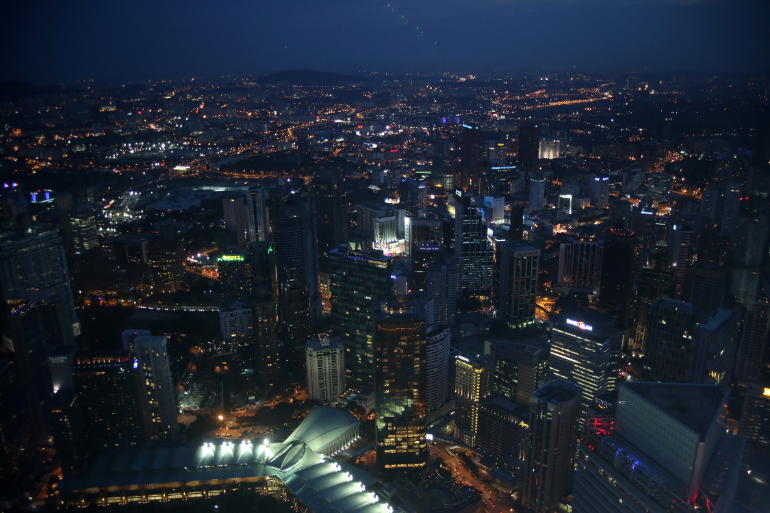 Kuala Lumpur.
Vue depuis le sommet des tours Petronas.