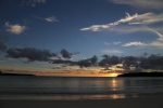Ile des Pins.
Notre dernier coucher de soleil sur la baie de Kuto.