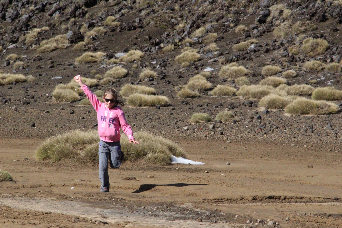 Tongariro Alpine Crossing.
Eureka, j'ai trouvÃ© de la neige !!!