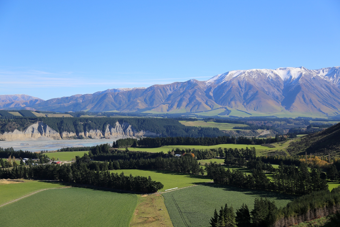 On the road.
Les gorges de Rakaia.