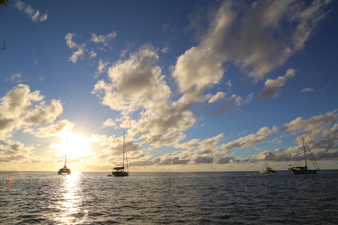 Moorea.
Plage de Ta'ahiamanu.