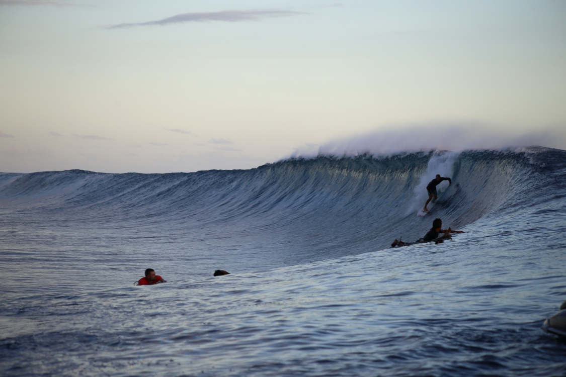 Tahiti.
Teahupoo.