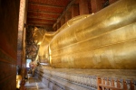 Bangkok, temple Wat Pho et le Bouddha couché.