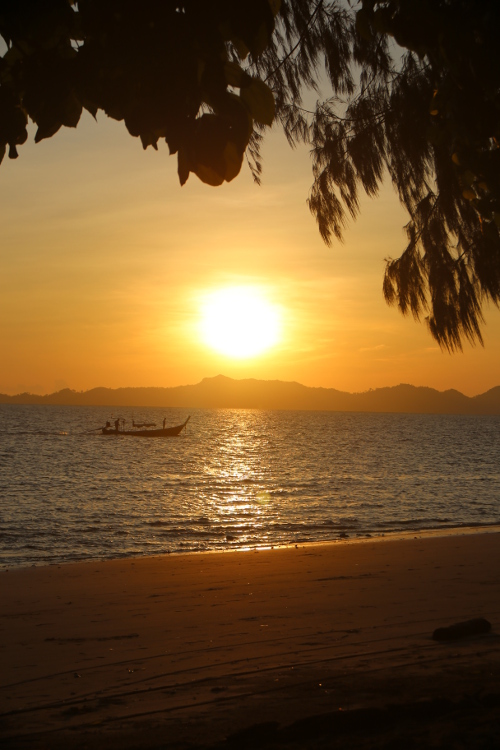 Koh Kradan.
Lever de soleil.
