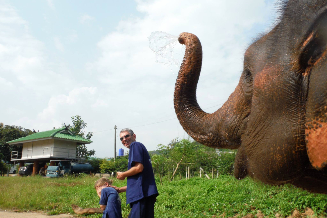 Chiang Mai. Baan Chang Elephant Park. A qui le tour ?