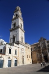 Lecce.
Piazza del Duomo, de style baroque. La pierre utilisée est appelée la