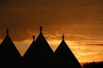 Ostuni.
Nos trullis à la tombée de la nuit.